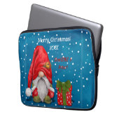 Schattigee Kerstman Laptop Sleeve (Voorkant Links)