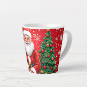 Schattigee kerstman met konijn latte mok (Rechterhoek)