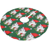 Schattigee kerstman poedel kerst kerstboom rok (Gekanteld)