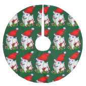 Schattigee kerstman poedel kerst kerstboom rok (Voorkant)