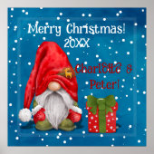 Schattigee Kerstman Poster (Voorkant)