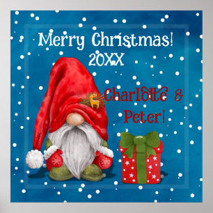 Schattigee Kerstman Poster
