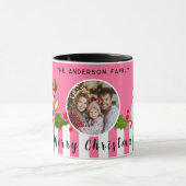 Schattigee Kerstman Rendier & Holly Familiefoto Mok (Midden)