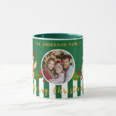 Schattigee Kerstman Rendier & Holly Familiefoto Mok (Midden)