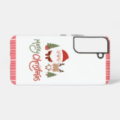 Schattigee Kerstman & Rendier Samsung Galaxy Hoesje (Achterkant horizontaal)
