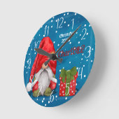  Schattigee Kerstman Ronde Klok (Hoek)