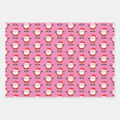 Schattigee Kerstman Sinterklaas cartoon Inpakpapier Vel (Voorkant 3)