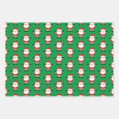 Schattigee Kerstman Sinterklaas cartoon Inpakpapier Vel (Voorkant 2)