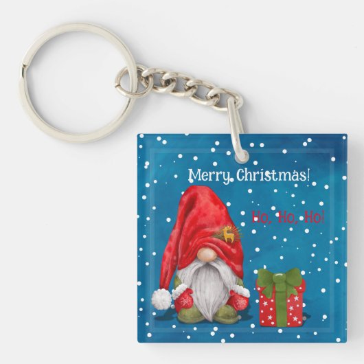 Schattigee Kerstman Sleutelhanger (voorkant)