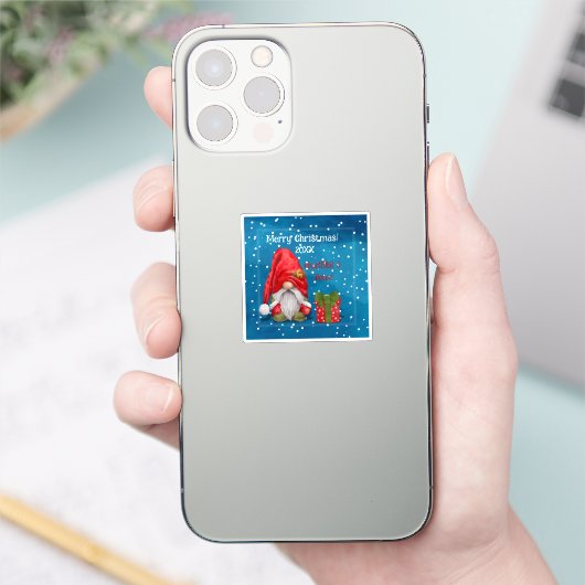 Schattigee Kerstman Sticker (Telefoon)