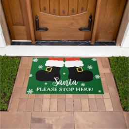 Schattigee kerstman, stop hier alsjeblieft de kers deurmat