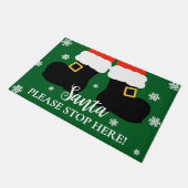 Schattigee kerstman, stop hier alsjeblieft de kers deurmat (Schuin)