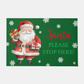 Schattigee kerstman, stop hier alsjeblieft de kers deurmat (Voorkant)