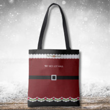 Schattigee Kerstman Suit Nice List Haul Canvas tas