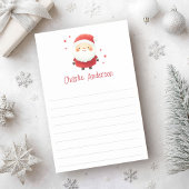 Schattigee Kerstman toevoegen naam gevoerd Kerstmi Post-it® Notes