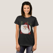 Schattigee Kerstman Vrolijke Kerstvakantie T-shirt (Voorkant volledig)