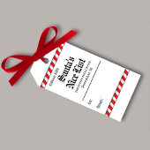 Schattigee Kerstman's Nice List Custom Cadeaulabel