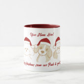 Schattigee Kerstman's Puppy Mok (Midden)