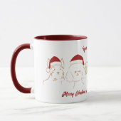 Schattigee Kerstman's Puppy Mok (Links)
