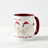 Schattigee Kerstman's Puppy Mok (Voorkant rechts)