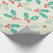 Schattigee kerstmaretak cadeaupapier (Hoek)