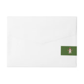 Schattigee Kerstmis Axolotl Custom Adreslabel Wikkel (Achterkant)