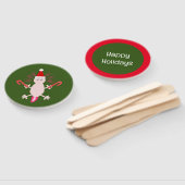 Schattigee Kerstmis Axolotl Custom Handwaaier (Niet-gemonteerd)