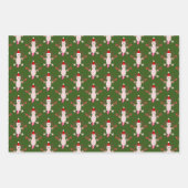 Schattigee Kerstmis Axolotl Custom Inpakpapier Vel (Voorkant)