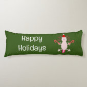 Schattigee Kerstmis Axolotl Custom Lichaamskussen (Voorkant)