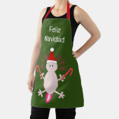 Schattigee Kerstmis Axolotl Custom Schort (Insitu)