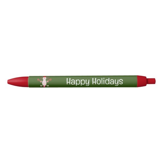 Schattigee Kerstmis Axolotl Custom Zwarte Inkt Pen (Voorkant)