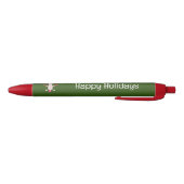 Schattigee Kerstmis Axolotl Custom Zwarte Inkt Pen (Bodem)