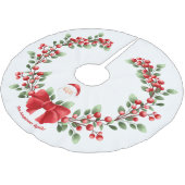 Schattigee Kerstmis bessen strik familienaam Kerstboom Rok (Gekanteld)