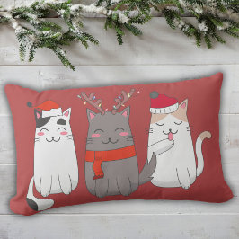 Schattigee Kerstmis Cats Custom Kussen