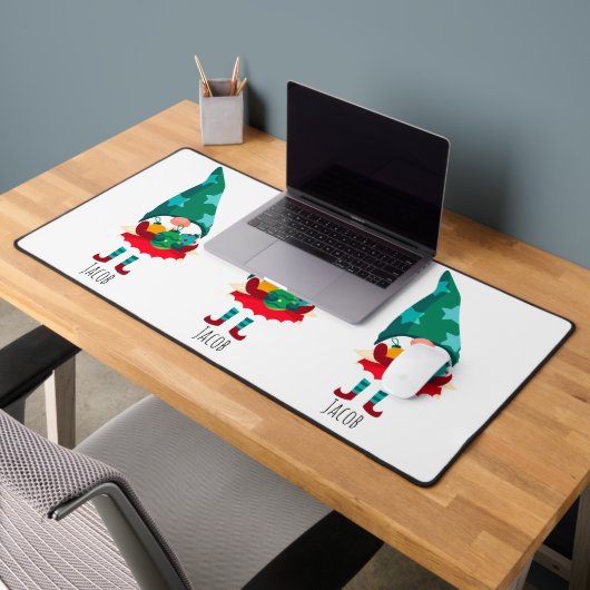 Schattigee Kerstmis Gnome met Kerstmis Ornamenten Bureaumat (Kantoor 2)