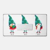 Schattigee Kerstmis Gnome met Kerstmis Ornamenten Bureaumat (Keyboard & Muis)