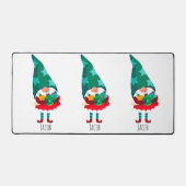 Schattigee Kerstmis Gnome met Kerstmis Ornamenten Bureaumat (Voorkant)
