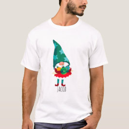 Schattigee Kerstmis Gnome met Kerstmis Ornamenten T-shirt