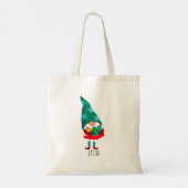 Schattigee Kerstmis Gnome met Kerstmis Ornamenten Tote Bag (Achterkant)