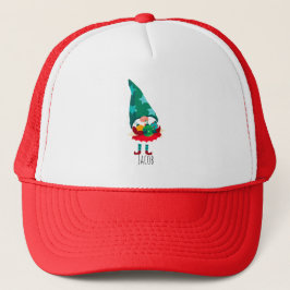 Schattigee Kerstmis Gnome met Kerstmis Ornamenten Trucker Pet