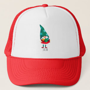 Schattigee Kerstmis Gnome met Kerstmis Ornamenten Trucker Pet