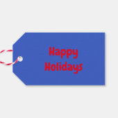 Schattigee Kerstmis Kat Custom Cadeaulabel (Achterkant Horizontaal)