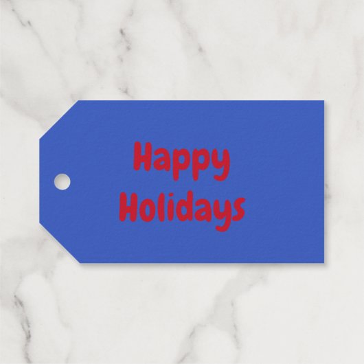 Schattigee Kerstmis Kat Custom Cadeaulabels (Achterkant (horizontaal))
