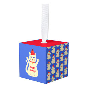 Schattigee Kerstmis Kat Custom Decoratie
