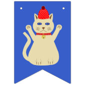 Schattigee Kerstmis Kat Custom Vlaggetjes (Eerste vlag)