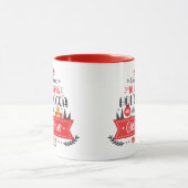 Schattigee Kerstmis Moderne Typografie Mok (Midden)