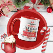 Schattigee Kerstmis Moderne Typografie Mok