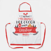 Schattigee Kerstmis Moderne Typografie Schort (Voorkant)