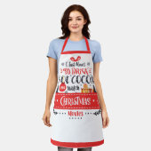 Schattigee Kerstmis Moderne Typografie Schort (Gedragen)