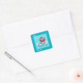 Schattigee Kerstmis Mouse Santa Outfit Gift Label (Envelop)